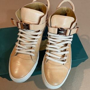 Buscemi low top sneakers/ 100mm Cream